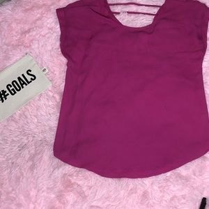 Hot pink blouse
